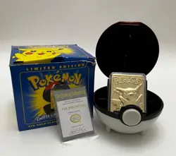 1999 Pokemon Pikachu 23K Gold Plated Trading Card Burger King Limited Edition - Image 5