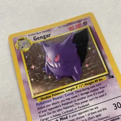 Pokemon TCG Gengar Fossil Holo Card 5/62 NM- - Image 1