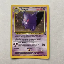Pokemon TCG Gengar Fossil Holo Card 5/62 NM- - Image 2