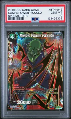 2018 DRAGON BALL SUPER CARD GAME SER 4 CLSL WARFARE KAMI'S POWER PICCOLO PSA 10 - Image 1