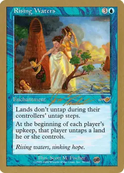 Rising Waters (Sideboard - Jon Finkel - 2000) World Championship HEAVILY PLD - Image 1