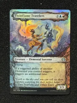 Twinflame Travelers (Showcase) #345 (Foil) (NM) ECL Magic MTG - Image 1