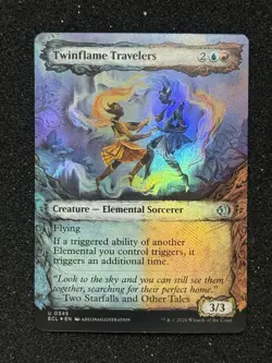 Twinflame Travelers (Showcase) #345 (Foil) (NM) ECL Magic MTG - Image 2