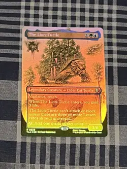 The Lion-Turtle [Borderless Foil] #328 | Magic Avatar: The Last Airbender - Image 1