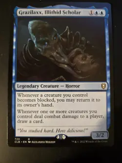 Grazilaxx, Illithid Scholar NM Commander Legends: Battle for Baldur's Gate MTG - Image 1