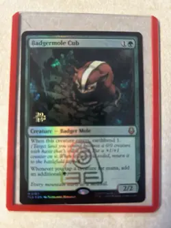 Magic: The Gathering Badgermole Cub Holo Green Avatar: The Last Airbender - Image 1