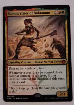 Samut, Vizier of Naktamun MAT #45 Mythic Regular NM+ - Image 1