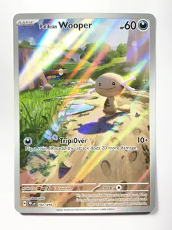 Pokemon: Paldean Wooper Illustration Rare IR Full Art Holo 102/094 (Near Mint) - Image 1