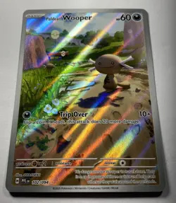 Pokemon: Paldean Wooper Illustration Rare IR Full Art Holo 102/094 (Near Mint) - Image 2