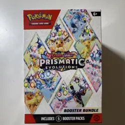 Pokemon TCG Scarlet & Violet Prismatic Evolutions Booster Bundle Box 6 Packs - Image 1