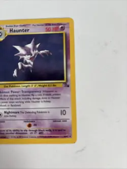Pokemon TCG Haunter Fossil 6/62 Unlimited Holo Rare LP - Image 2