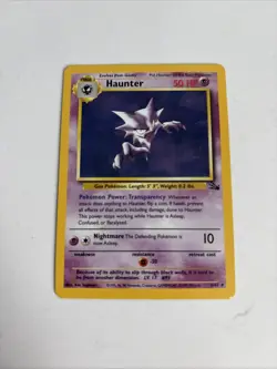 Pokemon TCG Haunter Fossil 6/62 Unlimited Holo Rare LP - Image 4