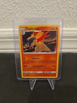 Typhlosion Swirl SM185 Cosmos Holo Black Star Promo Foil Pokemon Card - Image 2