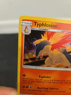 Typhlosion Swirl SM185 Cosmos Holo Black Star Promo Foil Pokemon Card - Image 5