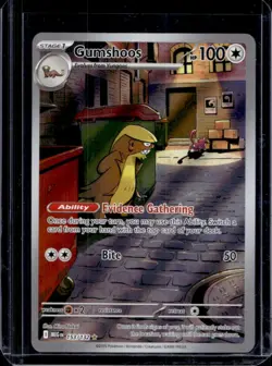 2025 Pokemon Mega Evolution Gumshoos Illustration Rare #153/132 - Image 1