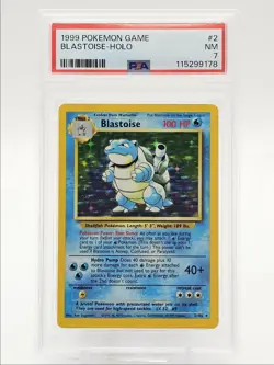 BLASTOISE 1999 POKEMON GAME BASE HOLO RARE 2/102 PSA 7 Q0004 - Image 1