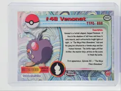 #48 VENONAT 1999 TOPPS CHROME POKEMON TV BUG Q2371 - Image 2