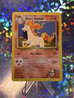 Pokemon TCG Blaine's Rapidash Gym Challenge 33/132 Regular Unlimited Uncommon - Image 1