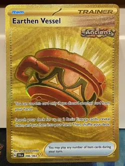 Earthen Vessel - Pokemon Shrouded Fable 096/064 - Gold Full Art - NM - Image 1