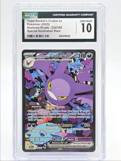 TEAM ROCKET CROBAT EX 2025 POKEMON SPECIAL ILLUSTRATION RARE 234 CGC 10 Q0004 - Image 1