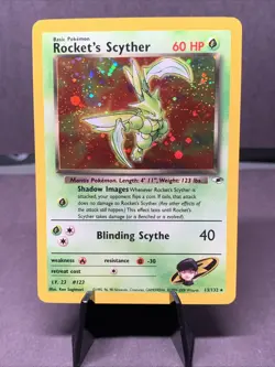 Pokemon TCG Rocket's Scyther 13/132 Gym Heroes Holo Rare 2000 VTG WOTC NM - Image 1