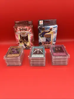 Yu-Gi-Oh Lot Blue Eyes White Dragon 1996 1st Edition Refractor Cards Over 1LB - Image 1