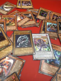 Yu-Gi-Oh Lot Blue Eyes White Dragon 1996 1st Edition Refractor Cards Over 1LB - Image 2