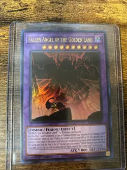 Yugioh! 1x Fallen Angel of the Golden Land ALIN-EN036 Ultra Rare 1st Ed NM - Image 1