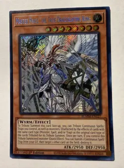 YuGiOh! - Master Peace, the True Dracoslaying King BLMM-EN127 Secret Rare 1st NM - Image 1