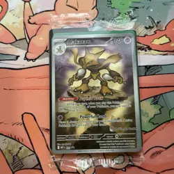 Pokemon TCG: Alakazam MEP 009 Pokemon Center Stamped Black Star Promo SEALED - Image 1