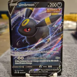 Umbreon v SWSH203 Black Star Promo Holo Card Near Mint Condition - Image 1