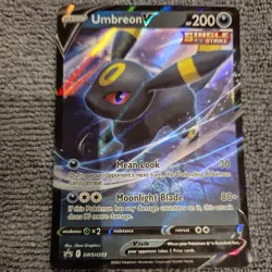 Umbreon v SWSH203 Black Star Promo Holo Card Near Mint Condition - Image 2