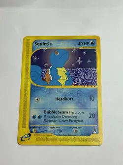 Pokemon Squirtle TCG Expedition Base Set Card 132/165 - Image 1