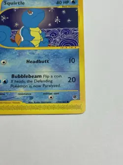 Pokemon Squirtle TCG Expedition Base Set Card 132/165 - Image 5