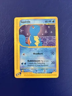 Pokemon Squirtle TCG Expedition Base Set Card 132/165 - Image 1