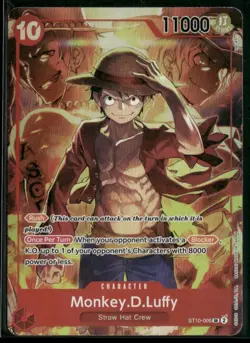 Monkey.D.Luffy Treasure Booster Set ST10-006 One Piece Promotion Card Foil - Image 1