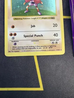 Pokemon Card Shadowless Hitmonchan 7/102 Holo Rare Base Set 💎LP💎 - Image 4