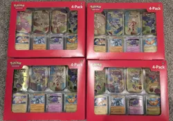 Pokemon 4 Mini Tins + 4 Promo Cards Bundle - 151 Sams Club Exclusive (LOT OF 4) - Image 1
