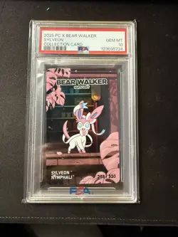 2025 Pokemon Center x Bear Walker Sylveon Collection Card | PSA 10 - Image 1