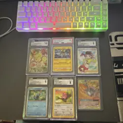 Pokemon Graded Card Lot Jigglypuff Carvanha Dancer Zeraora Kecleon Holo Foil Ul… - Image 1