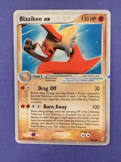 Pokemon TCG Blaziken EX Holo Ultra Rare Card 90/100 EX Crystal Guardians 2006 NM - Image 1