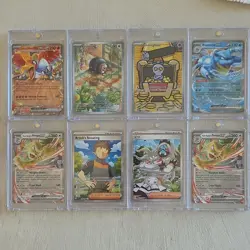 Pokemon TCG Card Lot 8 Foil EX SR Ho-Oh Blastoise Persian Lechonk Gimmighoul - Image 1