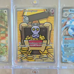 Pokemon TCG Card Lot 8 Foil EX SR Ho-Oh Blastoise Persian Lechonk Gimmighoul - Image 4