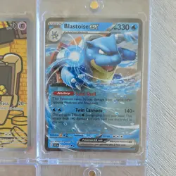 Pokemon TCG Card Lot 8 Foil EX SR Ho-Oh Blastoise Persian Lechonk Gimmighoul - Image 5