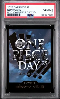 2025 ONE PIECE JPN PREMIUM CARD COLLECTION ONE PIECE DAY'25- DON!! CARD PSA 10 - Image 1