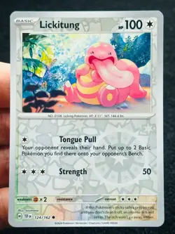 Lickitung 124/162 Reverse holo - LP-NM - Pokemon TCG Card - Image 1