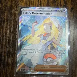 Lillie's Determination 169/132 Mega Evolutions Near Mint Pokemon Card - Image 1