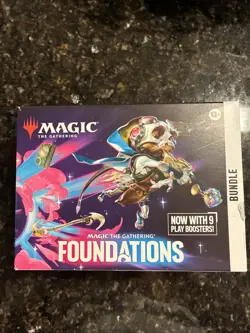Magic The Gathering Foundations Bundle 9 Boosters Foil Cards Accessories - Image 1