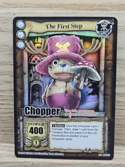 One Piece Passage to the Grand Line CCG Chopper SR Foil Card The First Step - Image 1