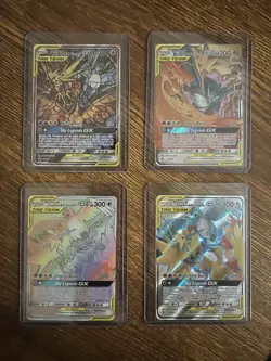 Moltres & Zapdos & Articuno GX Tag Team 4-Card Set Bundle #44 #66 #69 SM210 - Image 1